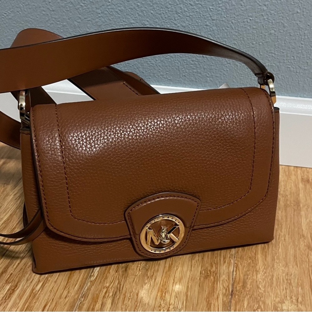Michael Kors Tan Leather Crossbody Bag